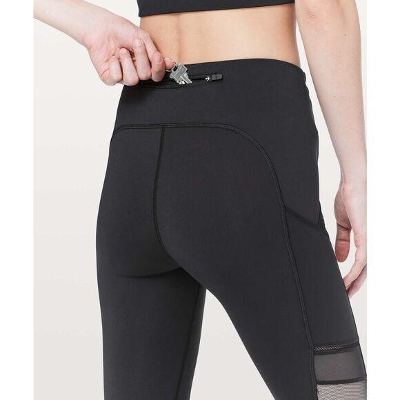 Lululemon Speed Up Tight *Mesh 28" in Black - Size: 4 - Picture 8 of 12